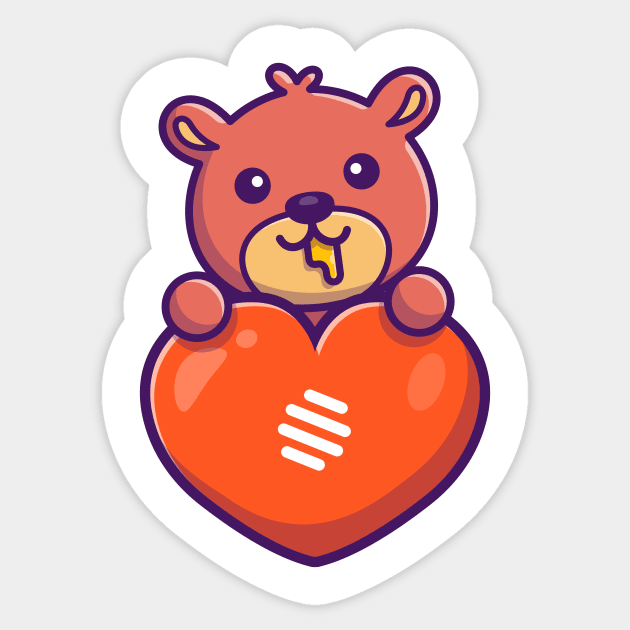 Cute honey bear Sticker by Catalyst Labs